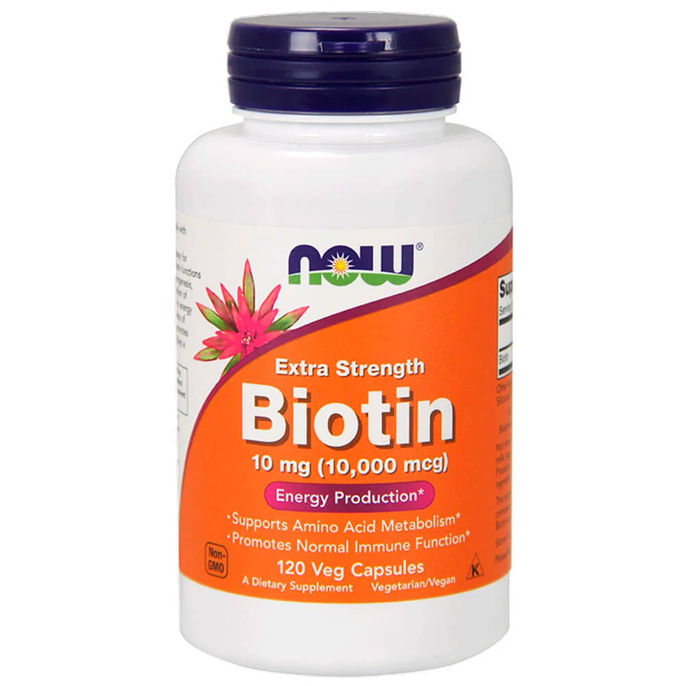 NOW Шкіра, волосся, нігті Biotin 10 mg 120 vcaps