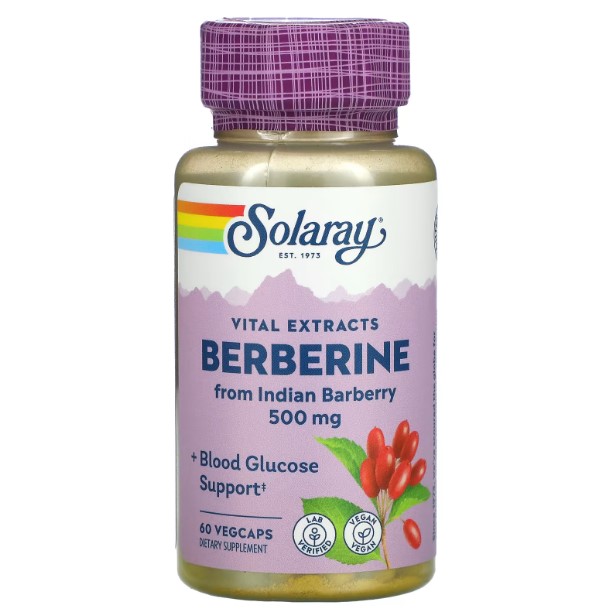 Solaray Контроль рівня глюкози Berberine 500 mg 60 caps