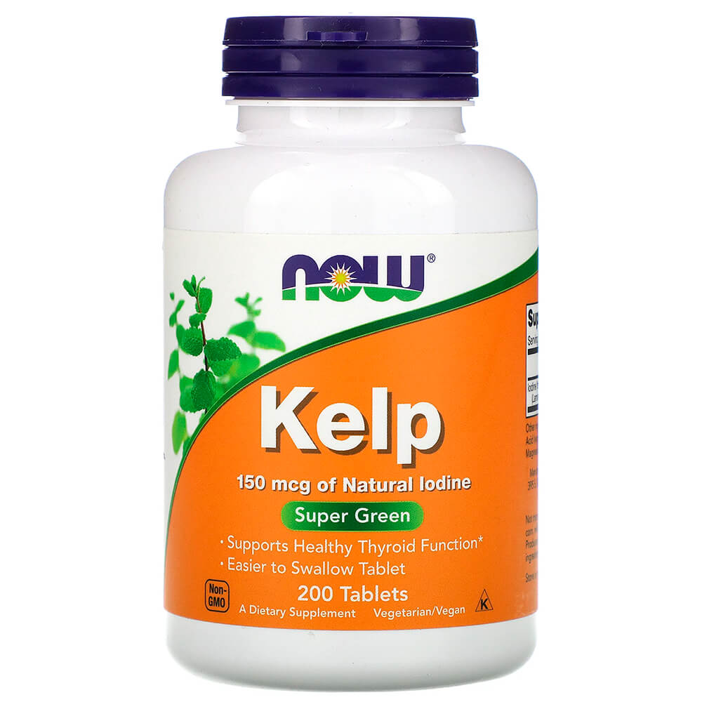 NOW Здоров'я щитоподібної залози Kelp 200 tabs
