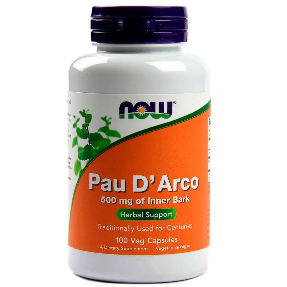 NOW Детокс Pau D 'Arco 500 mg 100 vcaps