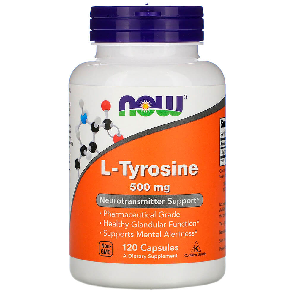 NOW Амінокислоти L-Tyrosine 500 mg 120 caps