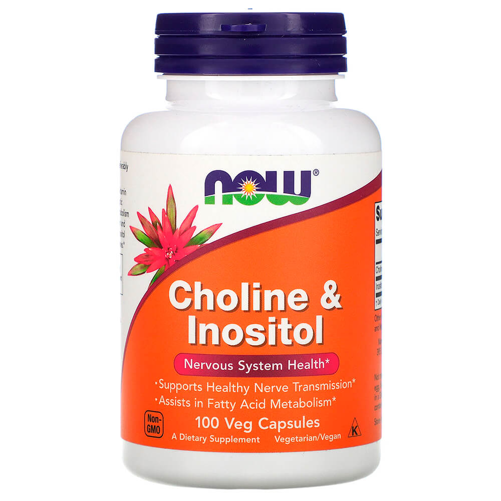NOW Вітаміни Choline & Inositol  100 vcaps