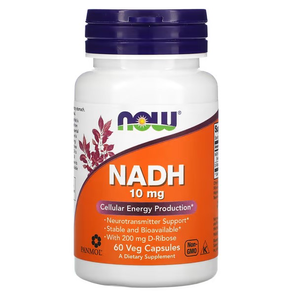 NOW Клітинна енергія NADH 10 mg 60 caps