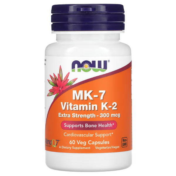 NOW Вітаміни MK-7 Vitamin K-2, 300 mcg 60 vcaps