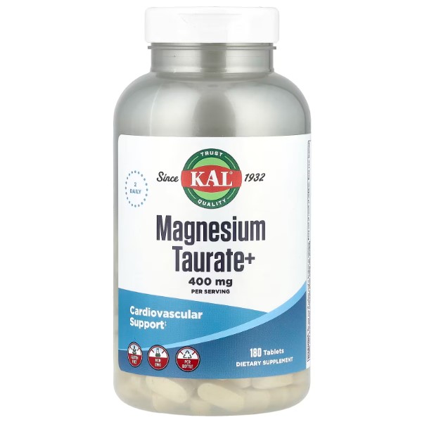 KAL Таурат магнію Magnesium Taurate 400 мг, 180 таблеток