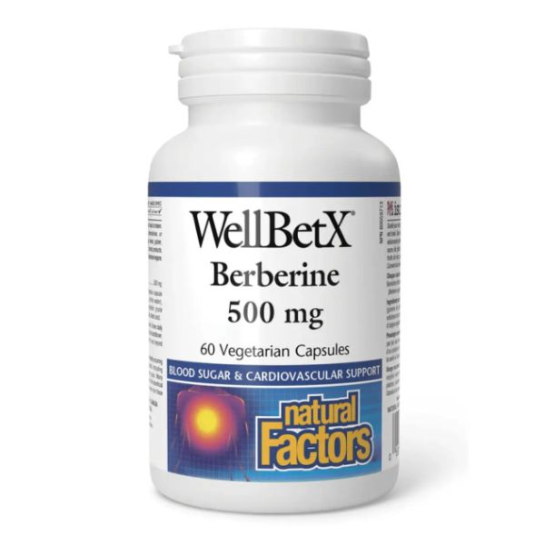 Natural Factor's Контроль цукру крові WellBetX Berberine 500 mg 60 caps