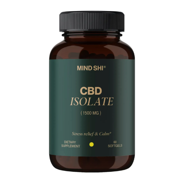 MIND SHI Заспокоєння та знеболювання CBD Isolate 1500 mg  60 caps