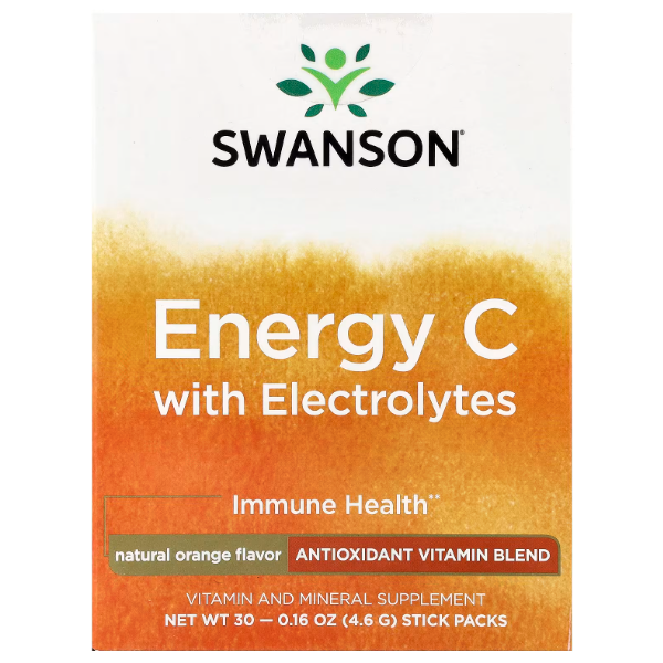 SWANSON Вітаміни Energy C with Electrolytes 30 packs 