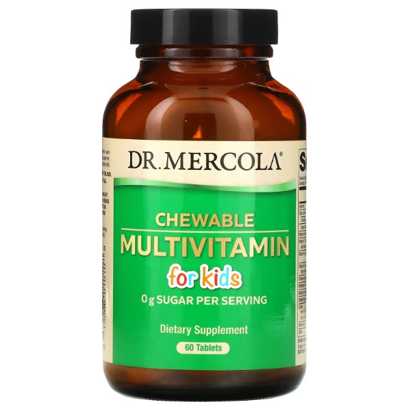 Dr.Mercola Вітаміни і мінерали для дітей Chewable Multivitamin For Kids 4+ 60 tab