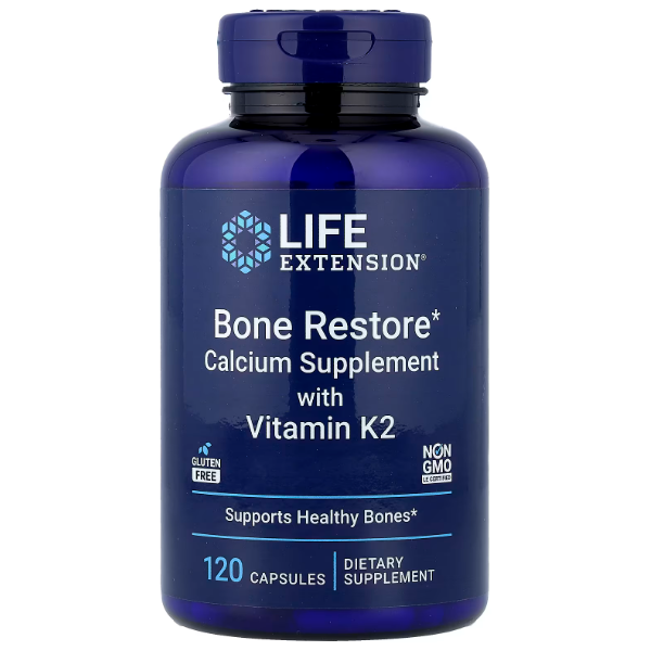 LIFE EXTENSION Міцні кістки Bone Restore with Vitamin K2 120 caps