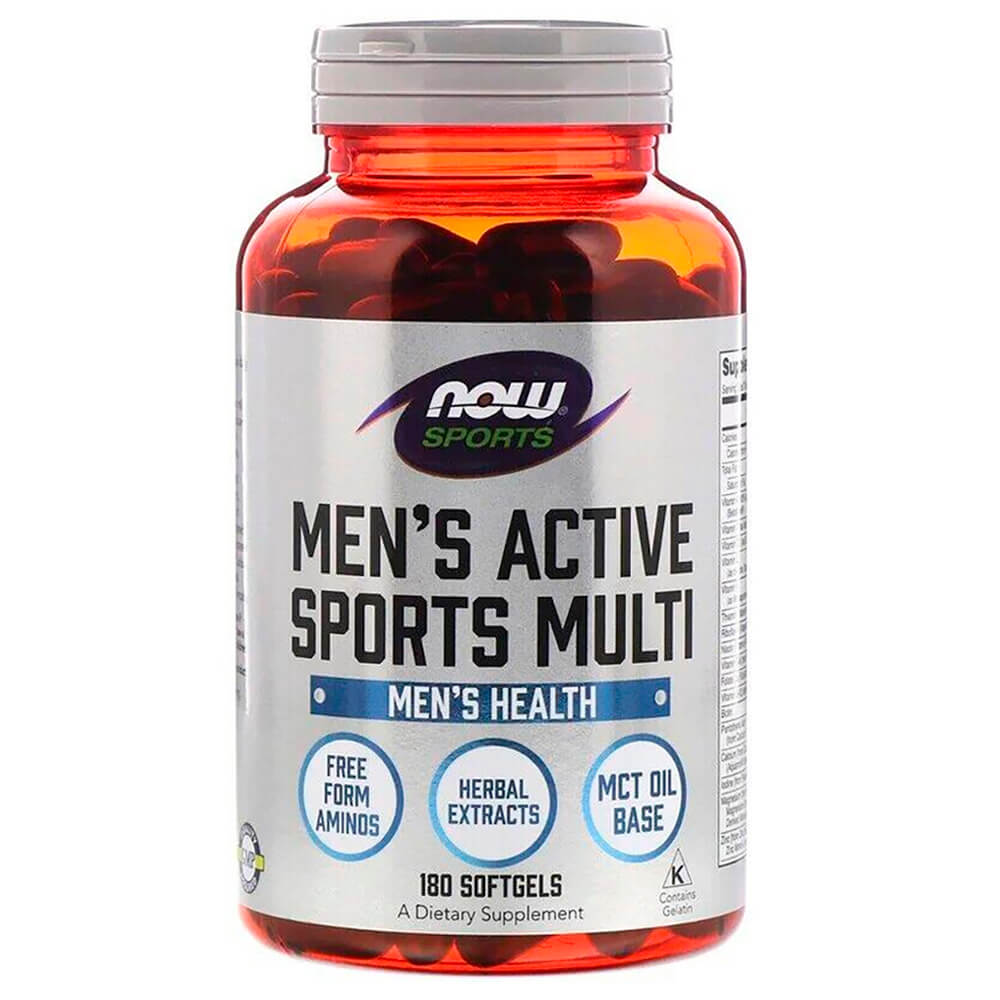 NOW Вітамінно-мінеральний комплекс для чоловіків Mens Extreme Sport Multi 180 softgels