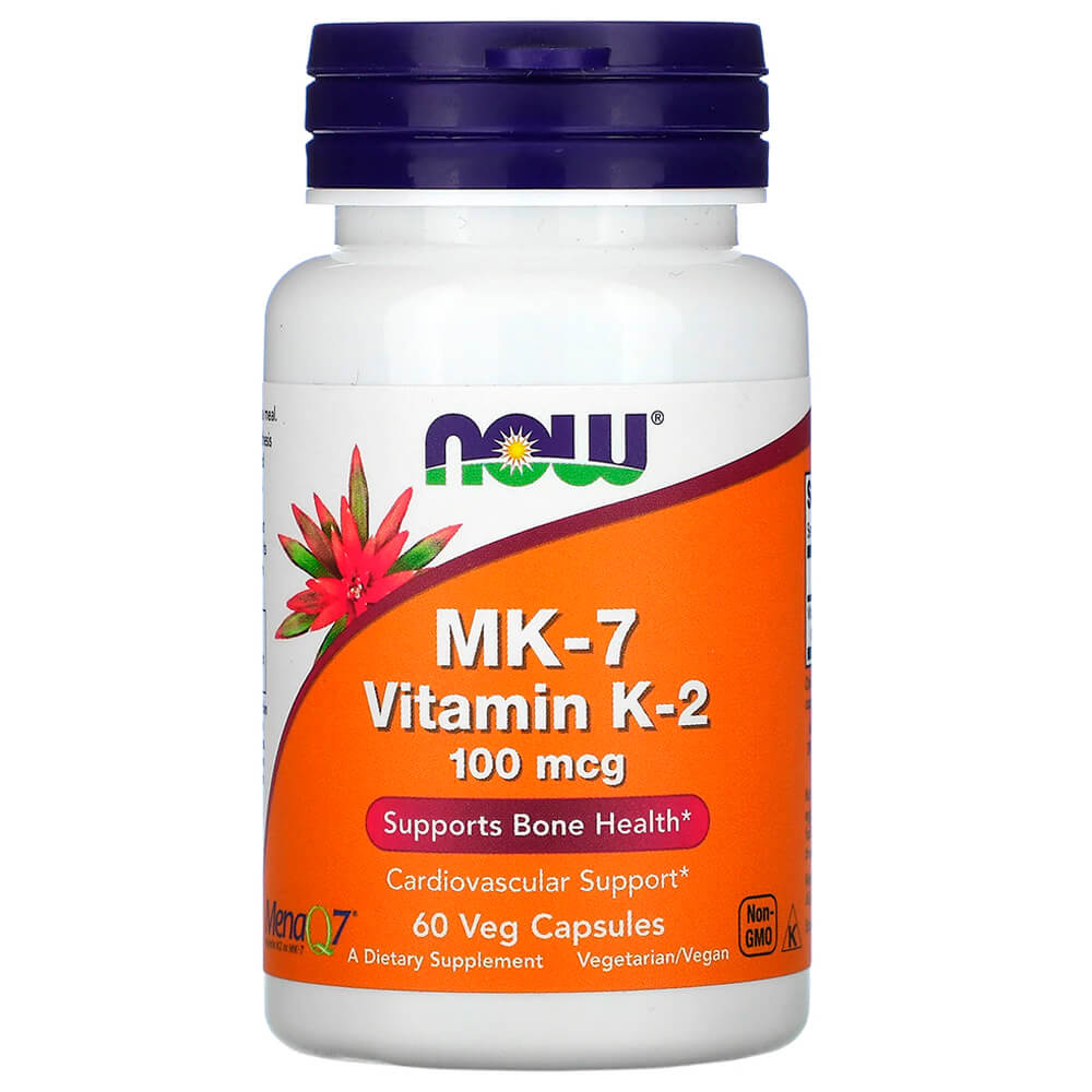NOW Вітаміни MK-7 Vitamin K-2, 100 mcg 60 vcaps