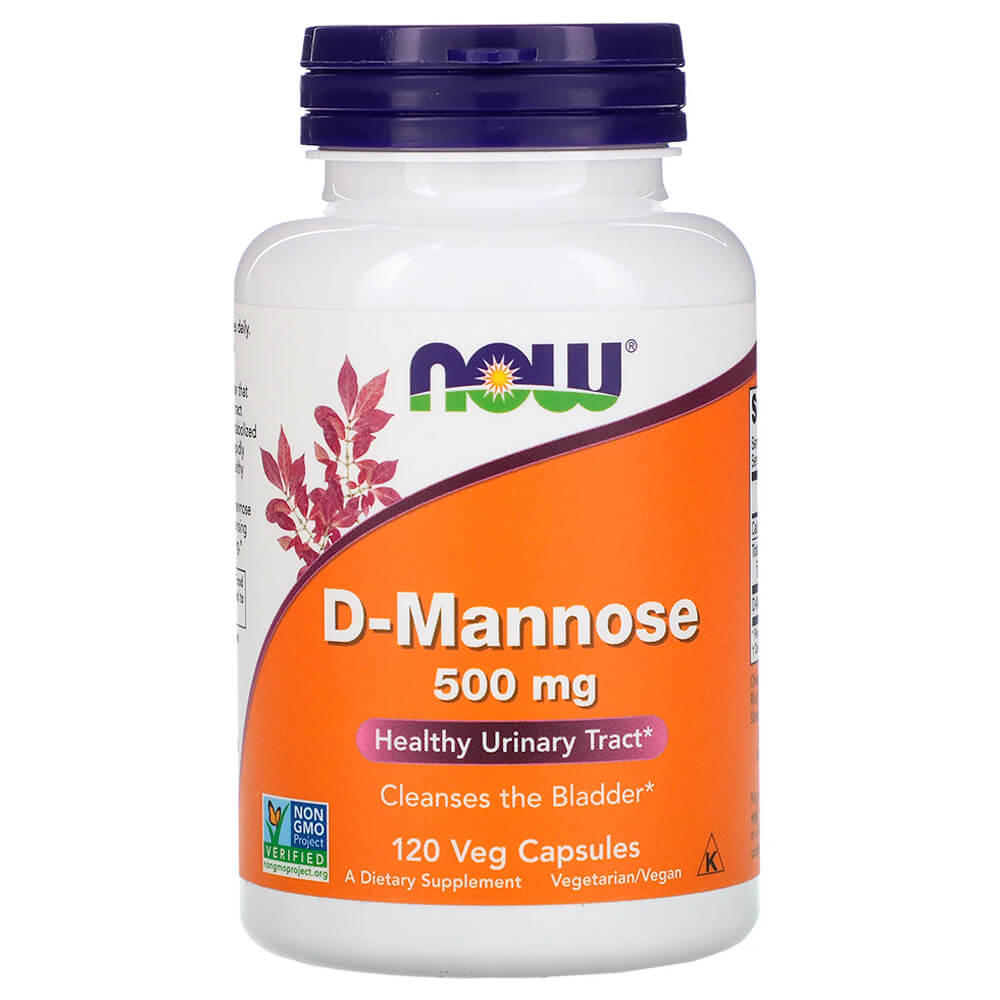 NOW Здоровий сечовий тракт D-Mannose 500 mg., 120 vcaps.
