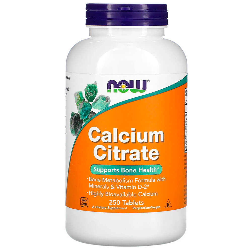 NOW Здоров'я кісток Calcium Citrate 250 tabs