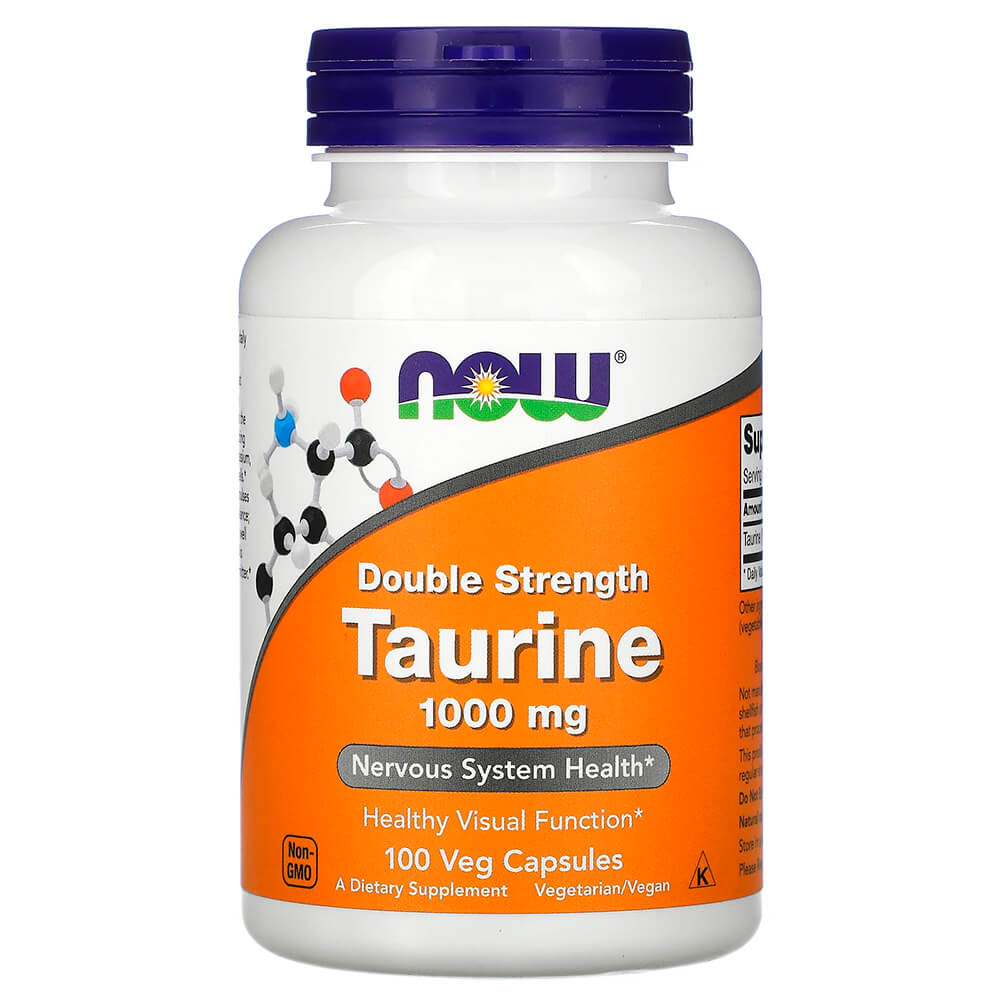 NOW Нервова система, зір Taurine 1000 mg 100 vcaps