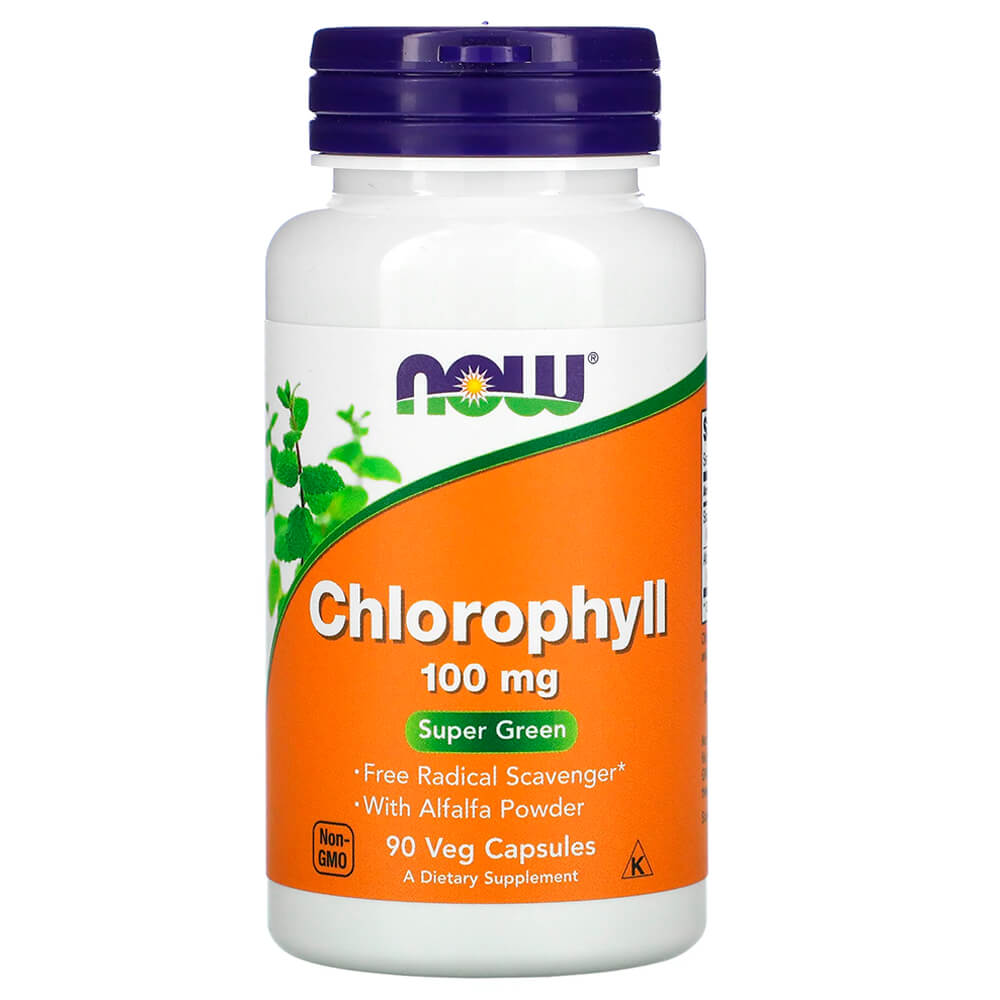 NOW Протизапальний засіб Chlorophyll 100 mg 90 vcaps