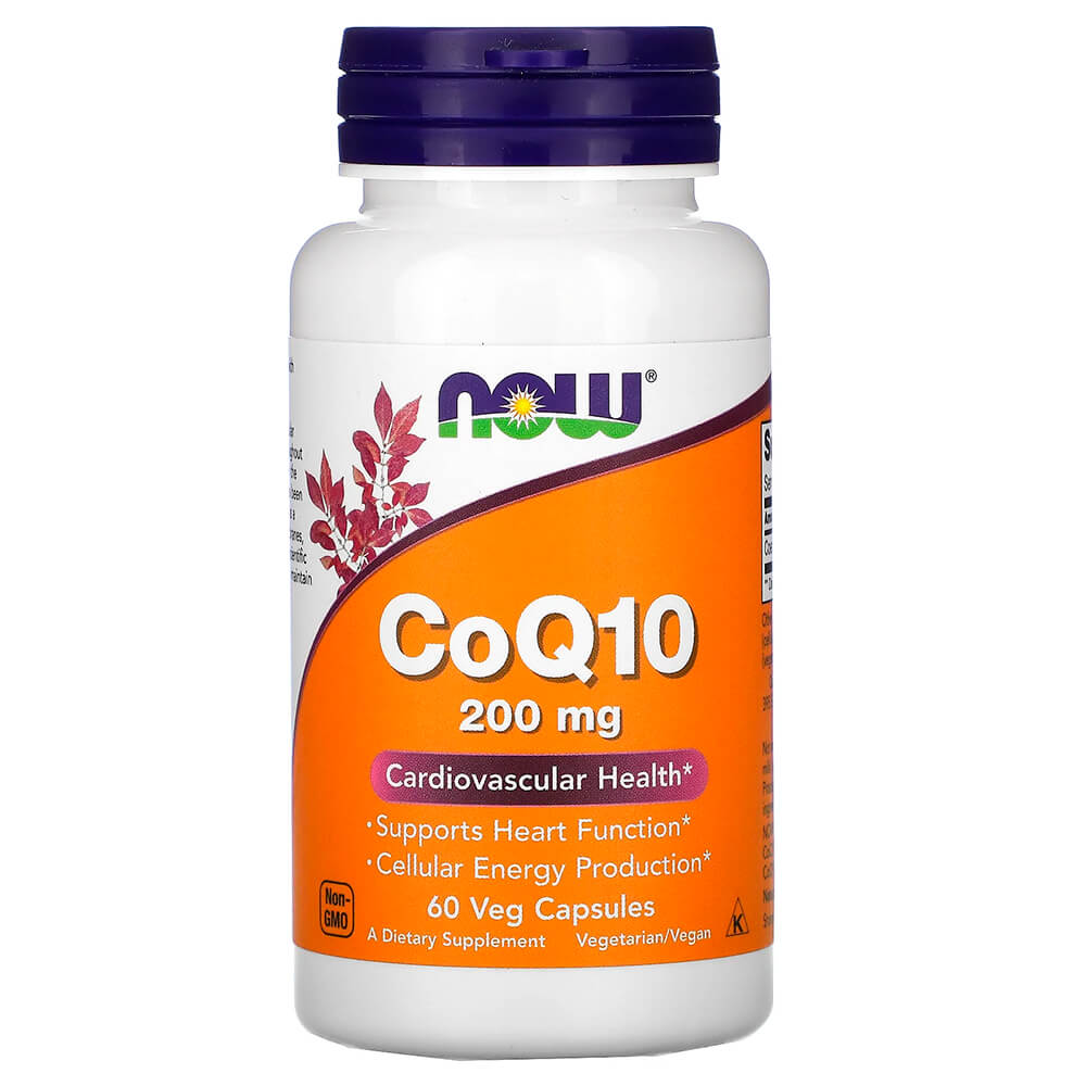 NOW Серце CoQ-10 200 mg 60 vcaps