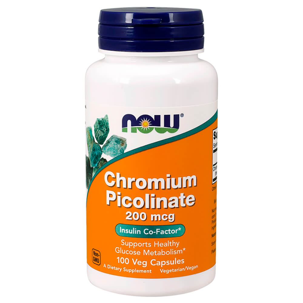 NOW Зниження ваги, зниження апетиту Choromium Picolinate 200 mcg 100 caps