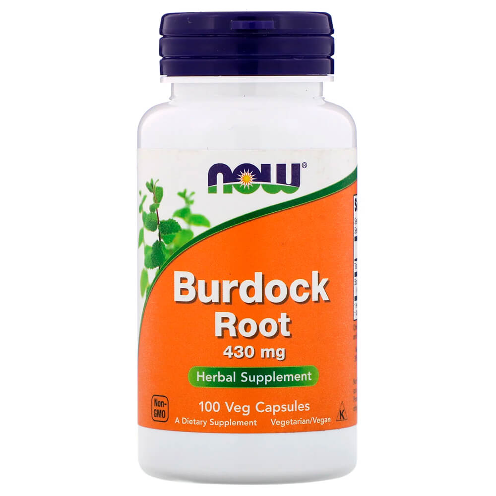 NOW  Спеціальні добавки Burdock Root 430 mg. 100 vcaps.