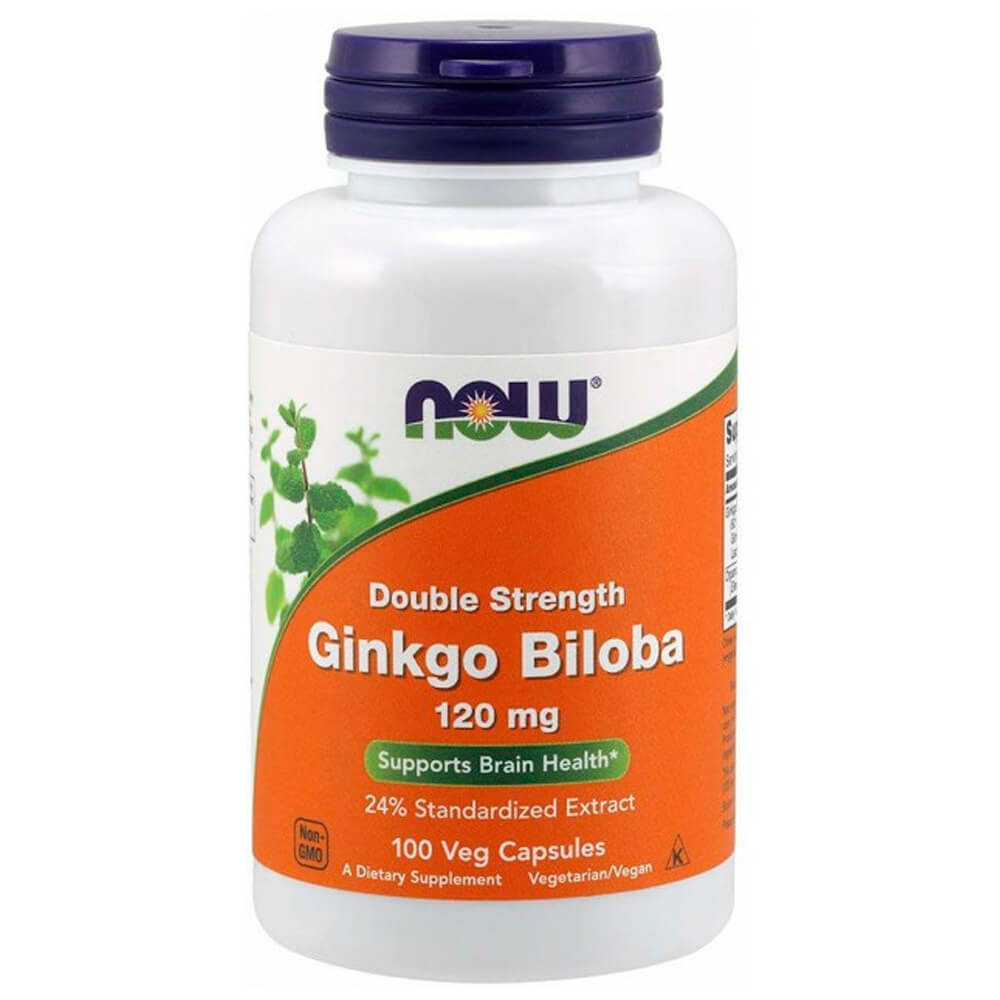 NOW Стимулятор мозкової активності Ginkgo Biloba 120 mg 100 caps
