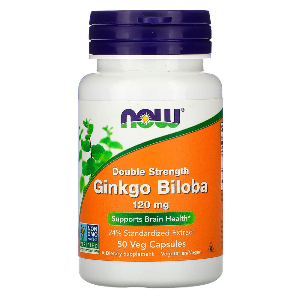 NOW Стимулятор мозкової активності Ginkgo Biloba 120 mg 50 caps