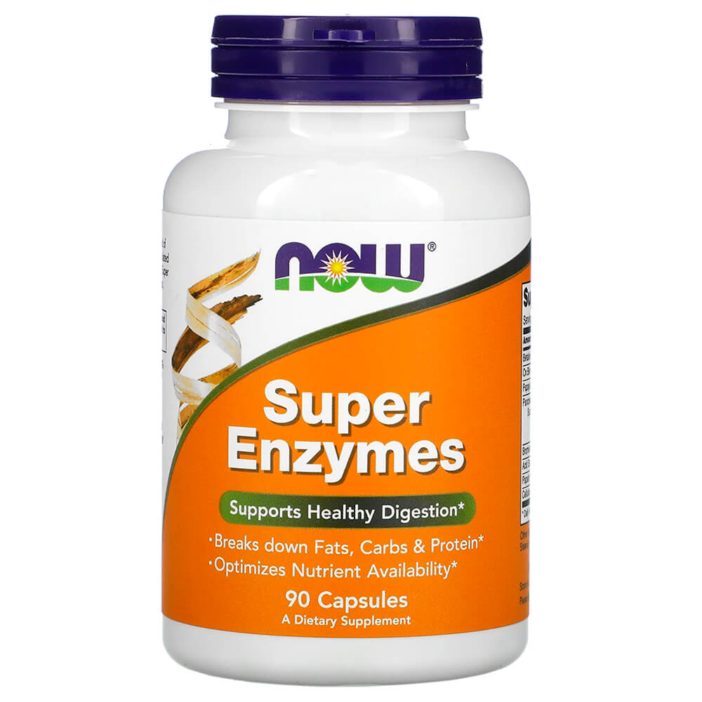 NOW Ферменти, ензими Super Enzymes 90 caps