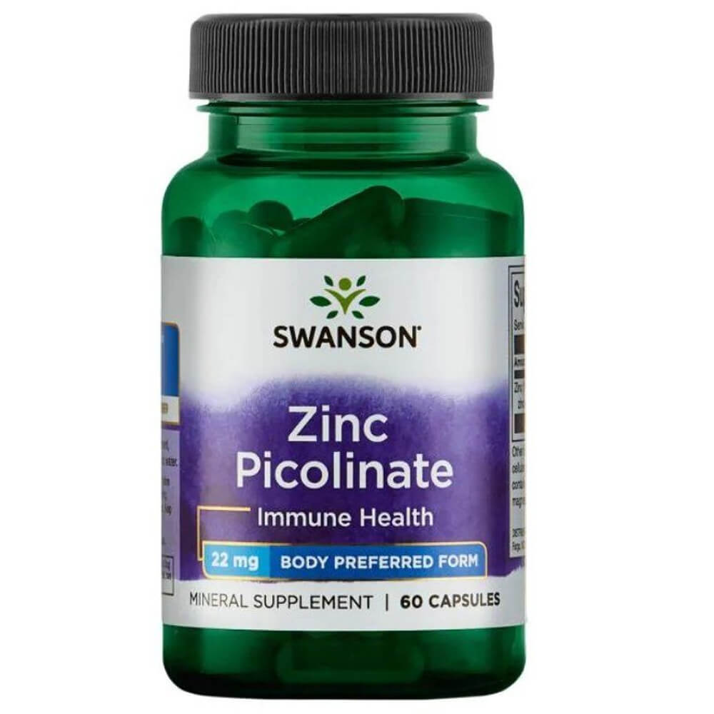 Мінерали Zinc Picolinate 22 mg 60 caps