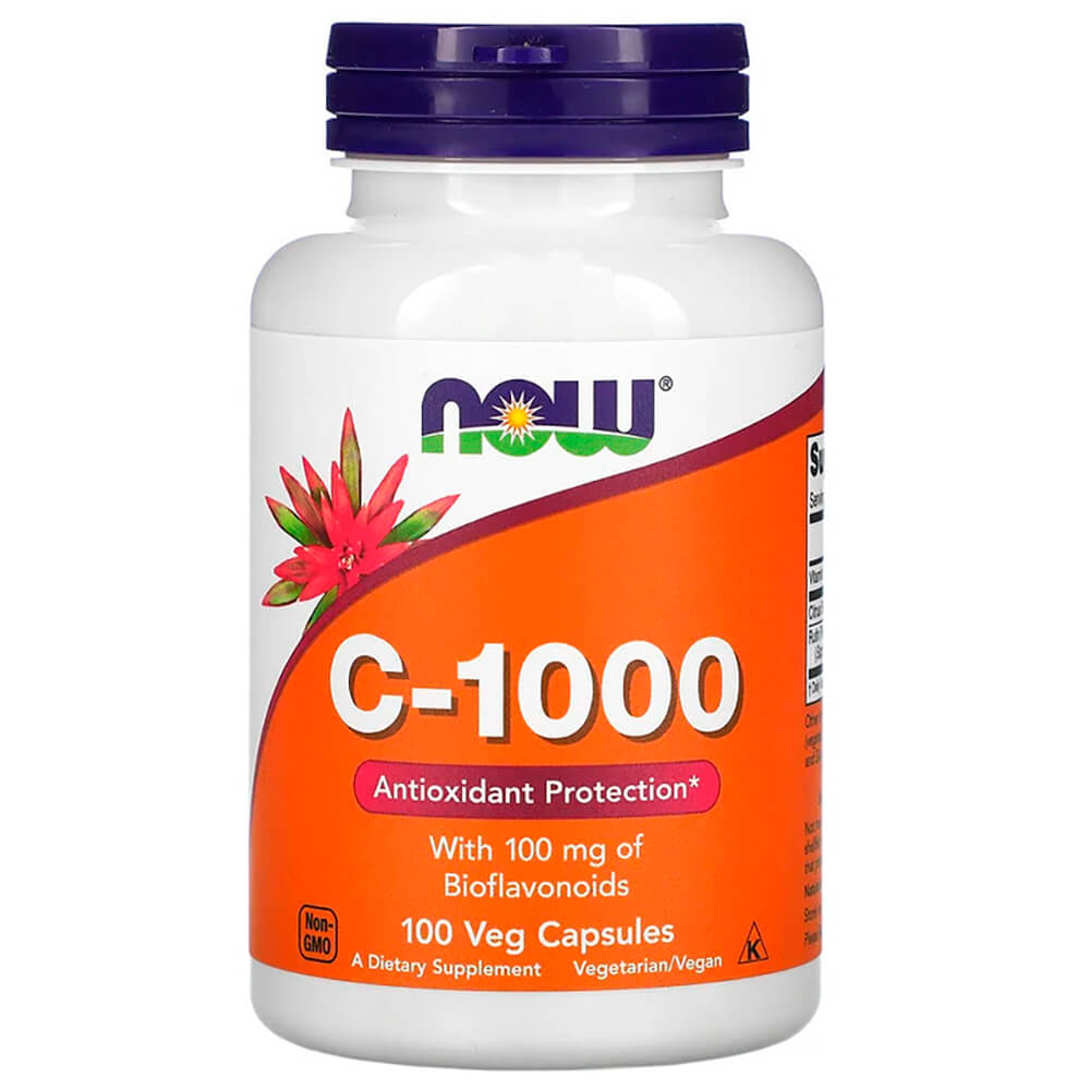 NOW Вітаміни Vitamin С-1000, 100 mg 100 vcaps