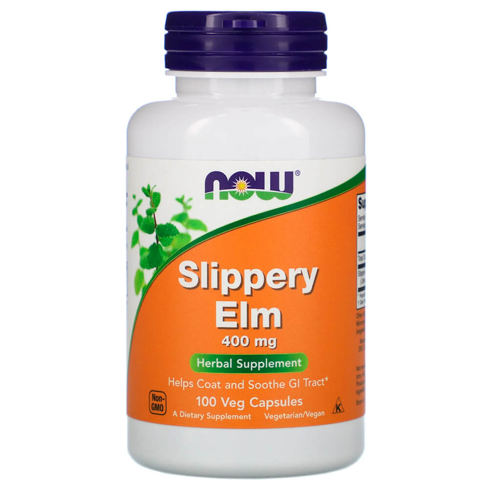 NOW Допомога ЖКТ Slippery Elm 400 mg 100 vcaps