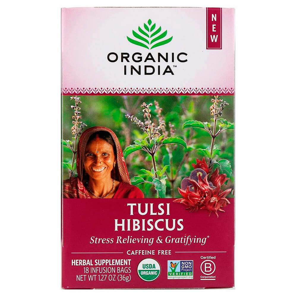 Чай адаптоген TULSI Hibiscus  (18 bags)