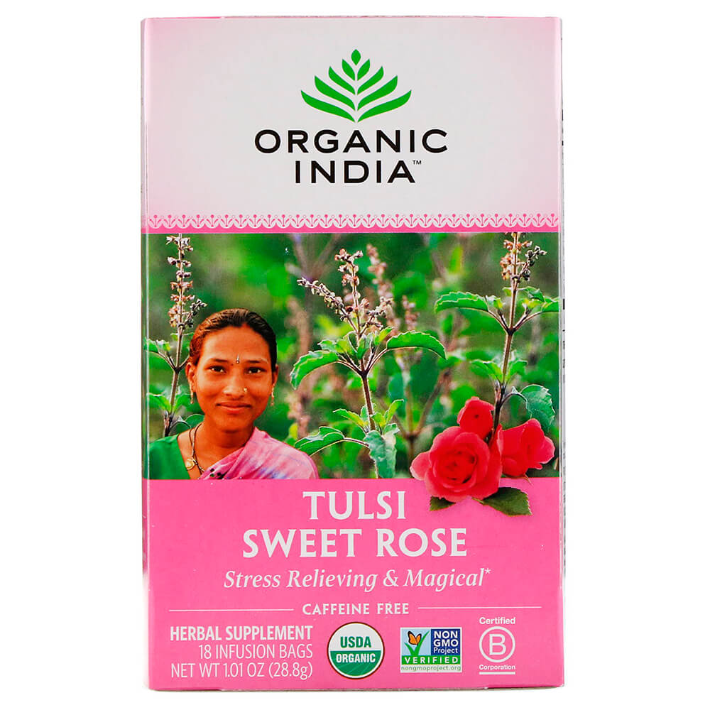 Чай адаптоген TULSI Sweet rose  (18 bags)