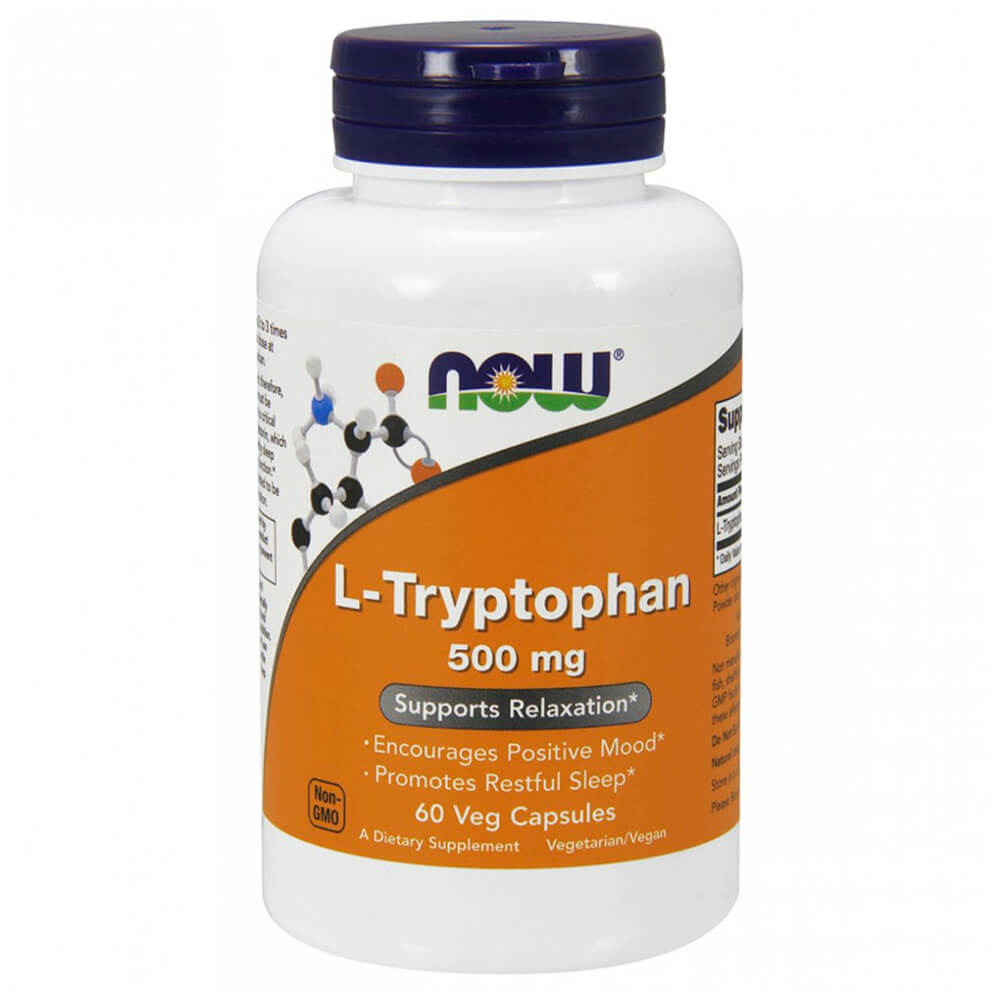 NOW L-Tryptophan 500 mg 60 Veg caps