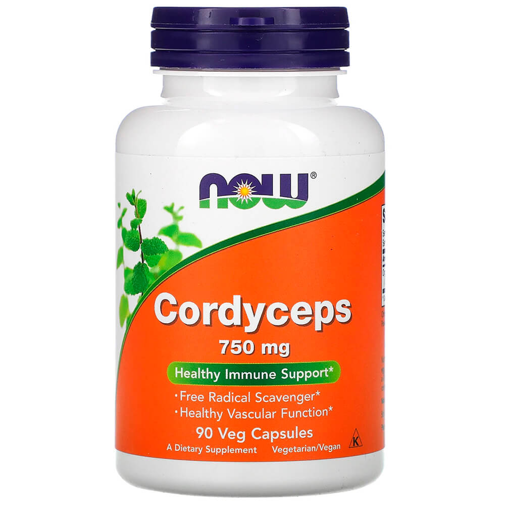 NOW Адаптоген, імунітет Cordyceps 750 mg 90 vcaps