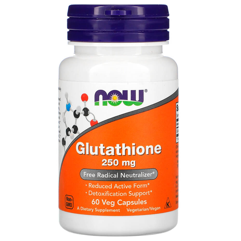 NOW Антиоксидант, імунітет Glutathione 250 mg 60 caps