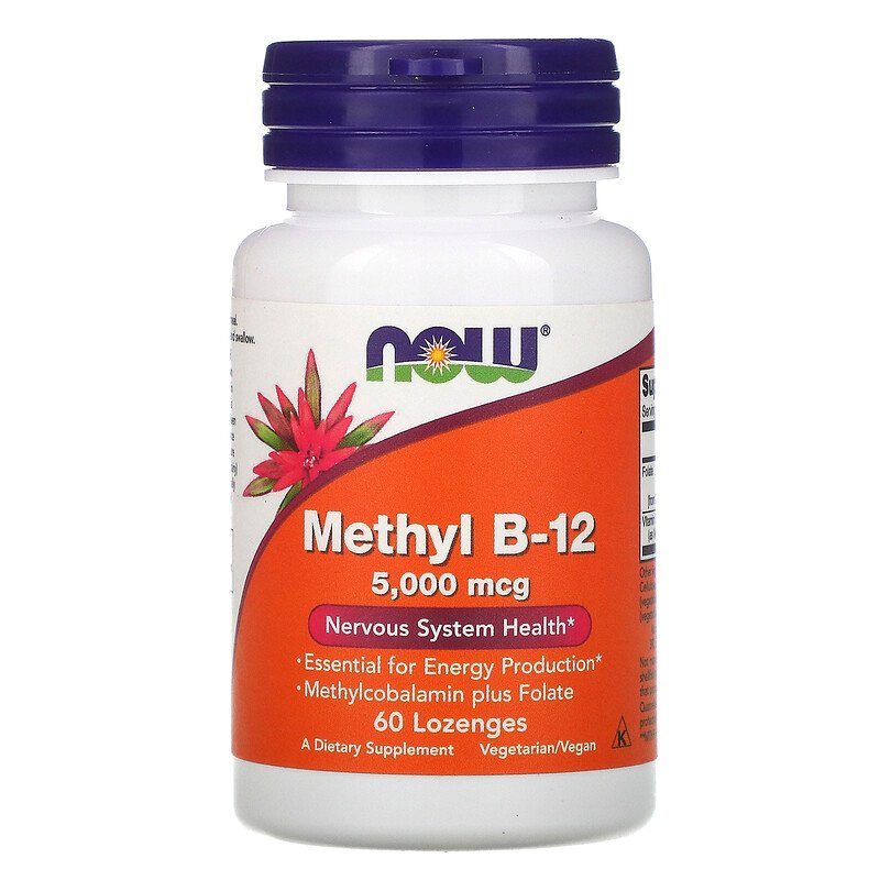 NOW Вітаміни Methyl B-12 5  mg 60 lozenges