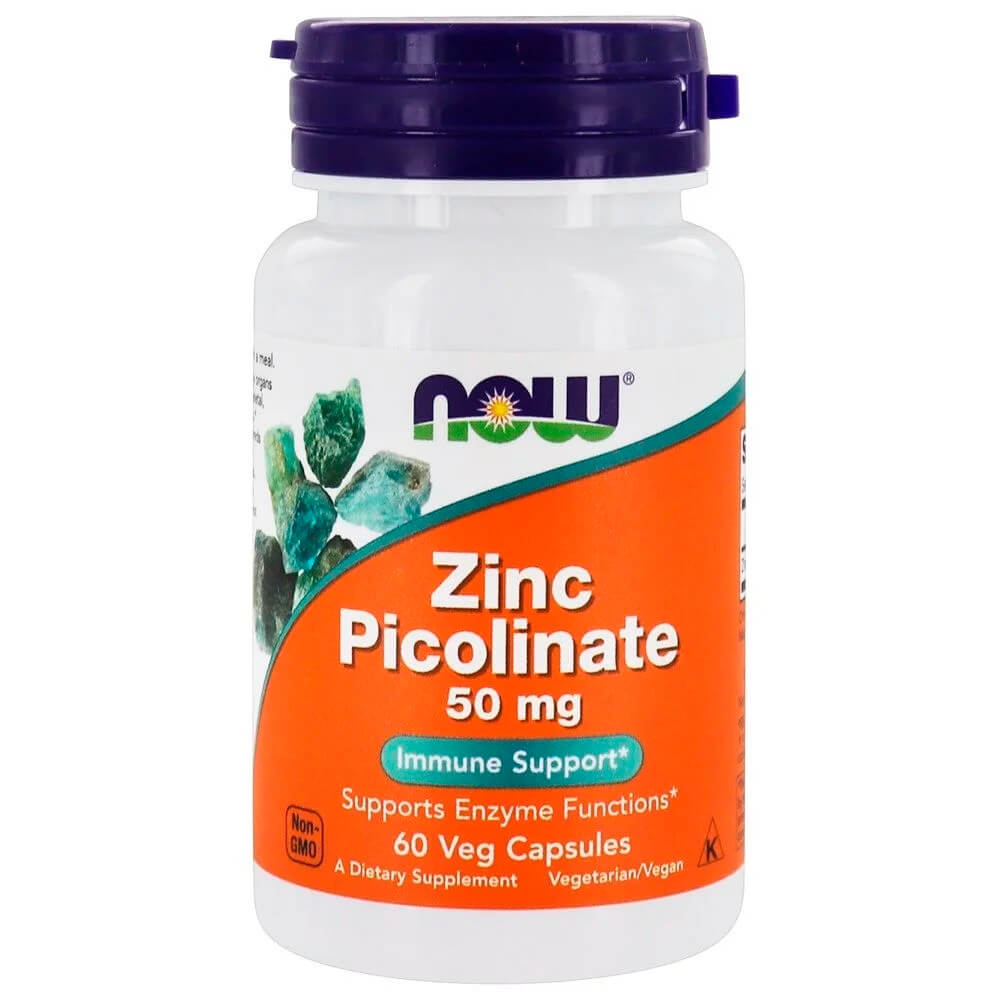 NOW Вітаміни і мінерали Zinc Picolinate 50 mg 60 caps