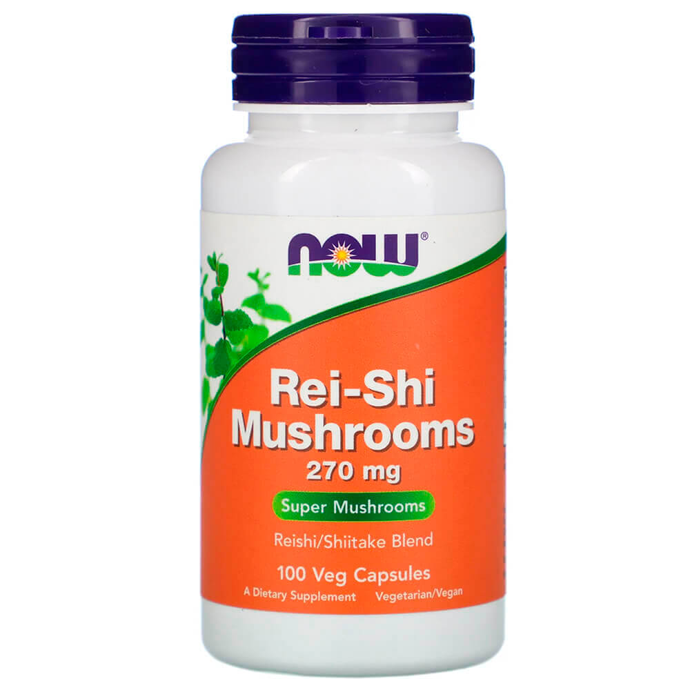 NOW Гриби рей-ши/Rei-Shi Mushrooms/270 mg/100 veg/caps/