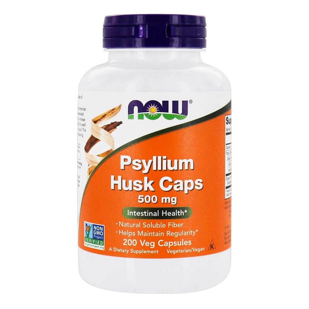 NOW Клітковина Psyllium Husk Caps 500 mg 200 veg capsules