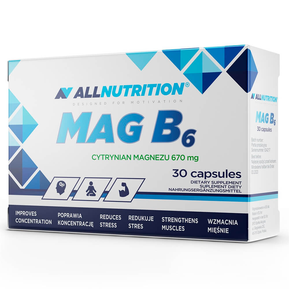 All Nutrition Мінерали Mag B6 Active 30 caps
