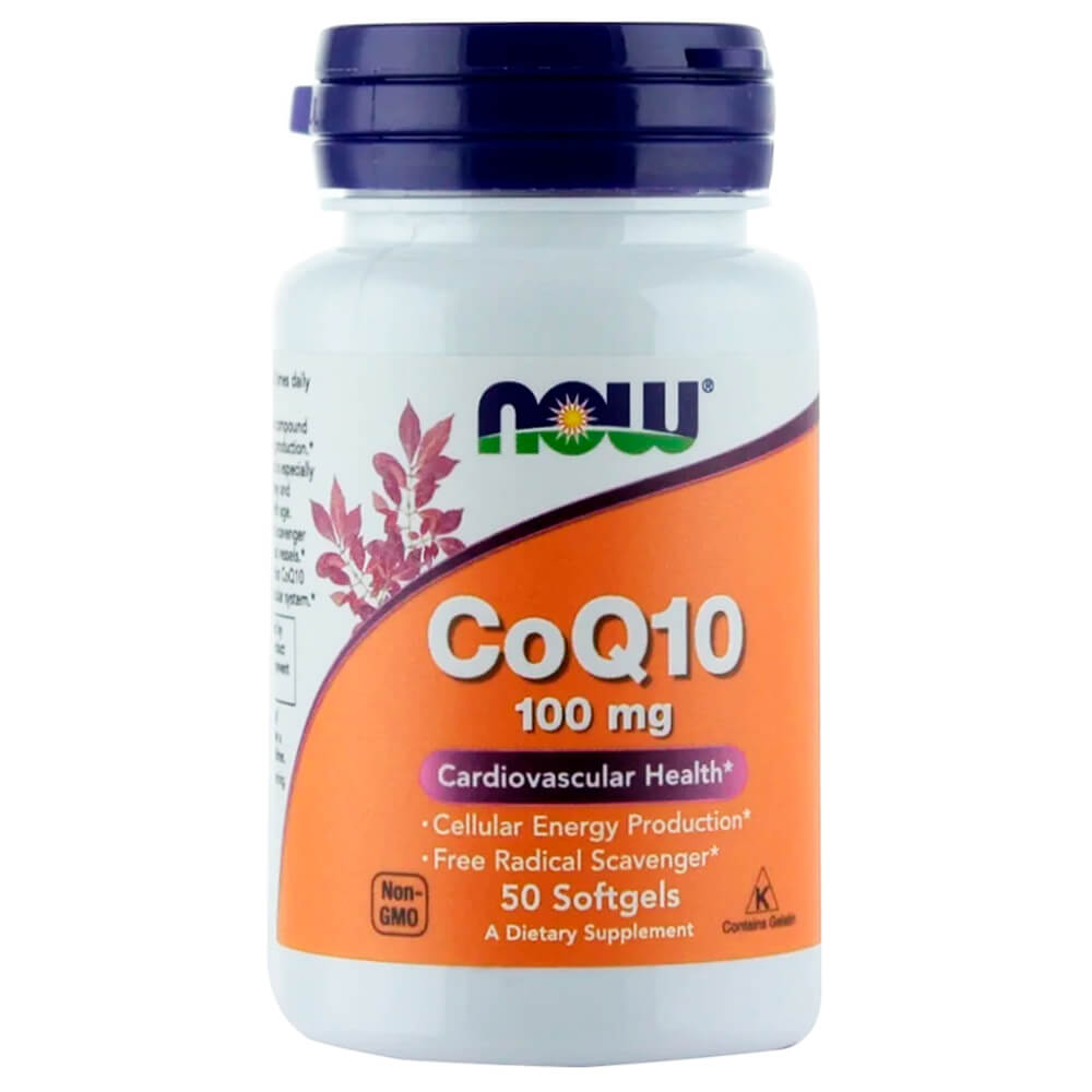 NOW Серце CoQ-10 100 mg 50 softgels