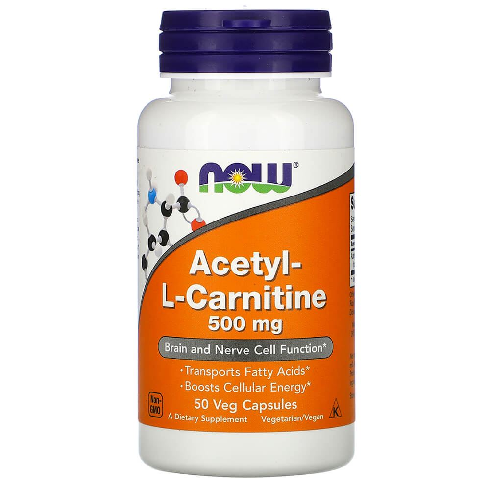 NOW Зниження ваги Acetyl-L-Carnitine 500 mg 50 caps