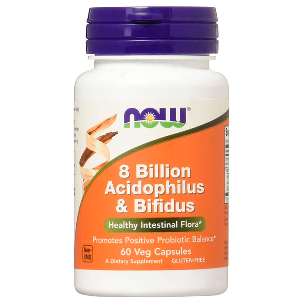 NOW Пробіотики 8 Billion Acidophilus & Bifidus 60 caps
