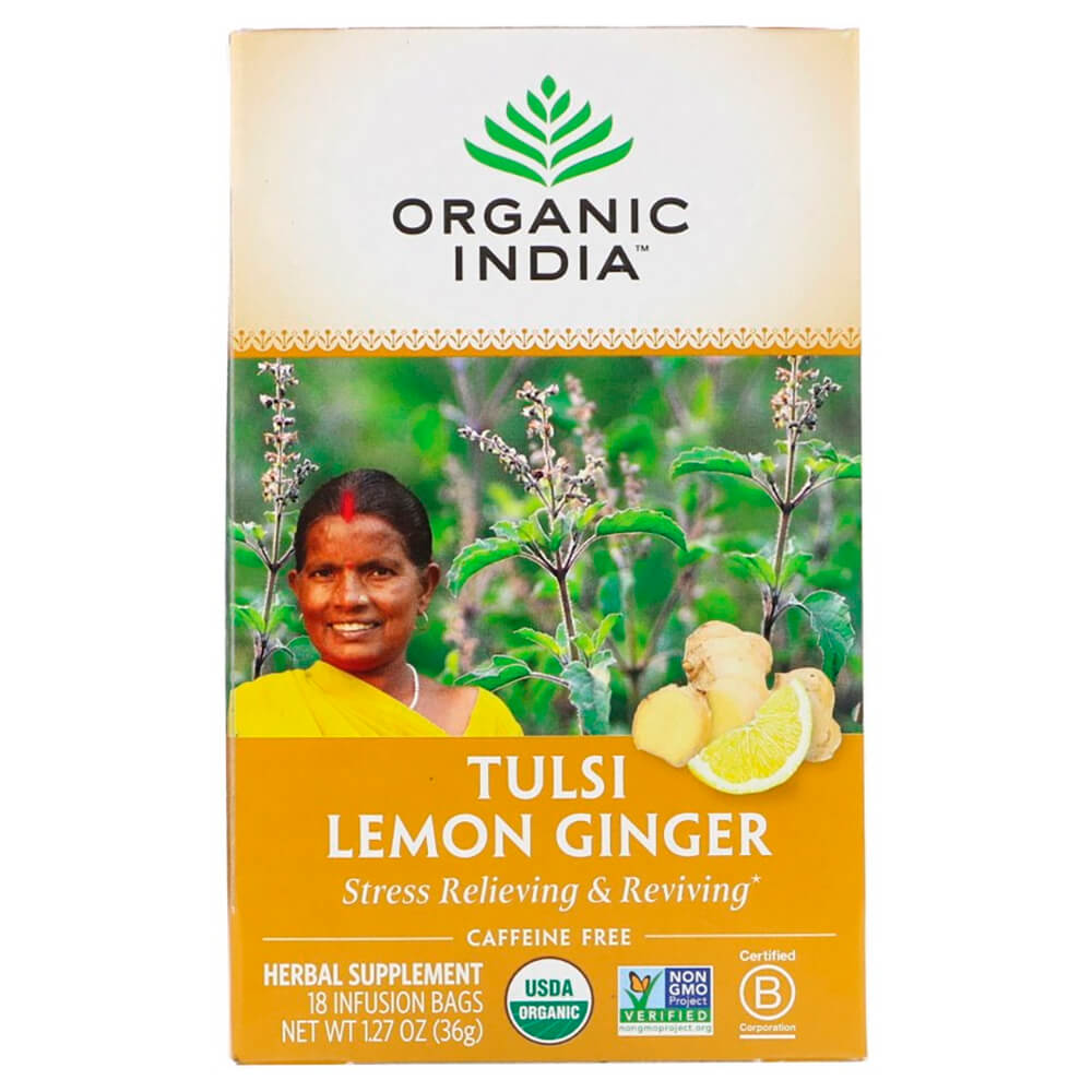 Чай адаптоген TULSI Lemon ginger  (18 bags)