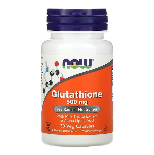 NOW Антиоксидант, імунітет Glutathione 500 mg 30 caps