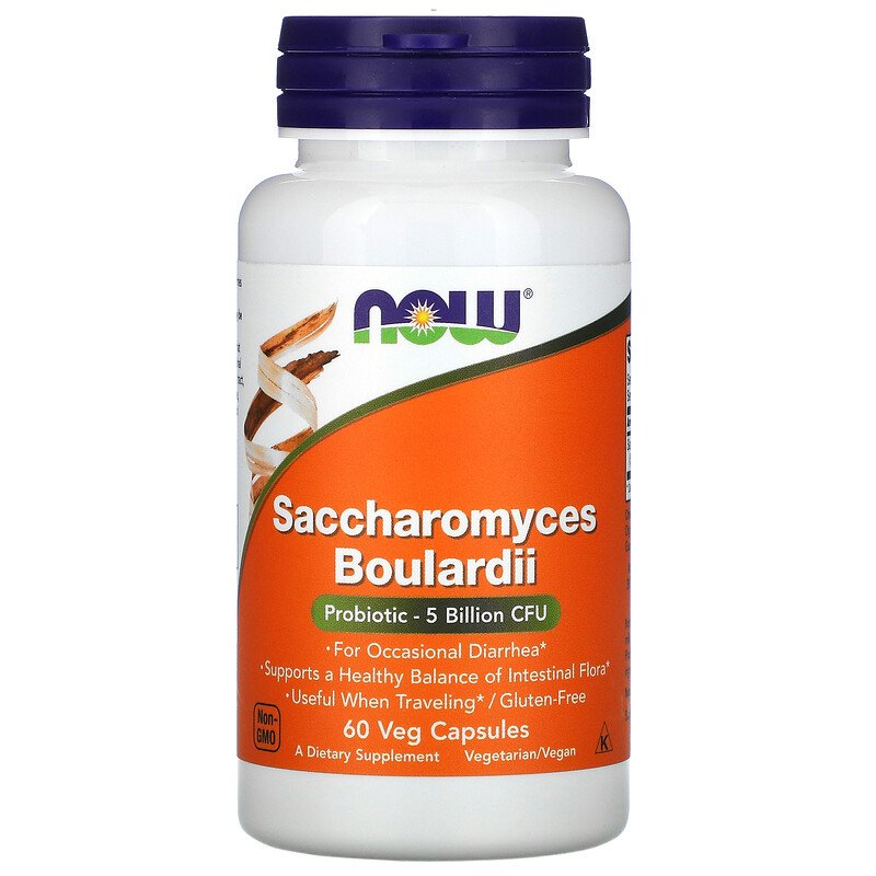 NOW Пробіотики Saccharomyces Boulardii 60 caps
