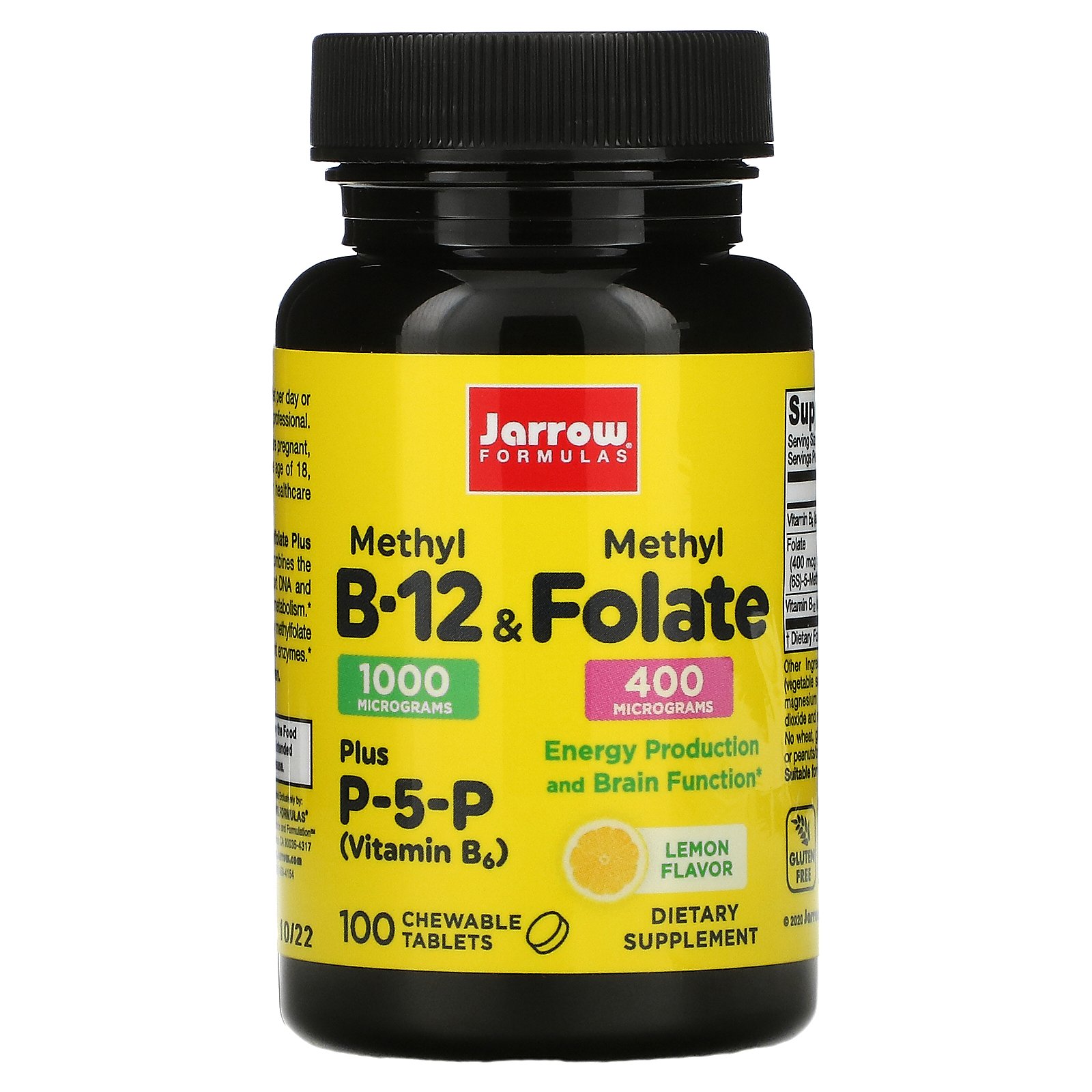 Jarrow Formulas Вітаміни Methyl B12, B6, B9 100 chew