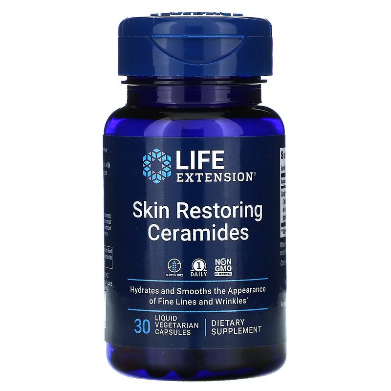 LIFE EXTENSION Молодість шкіри Skin Restoring Ceramides 30 caps