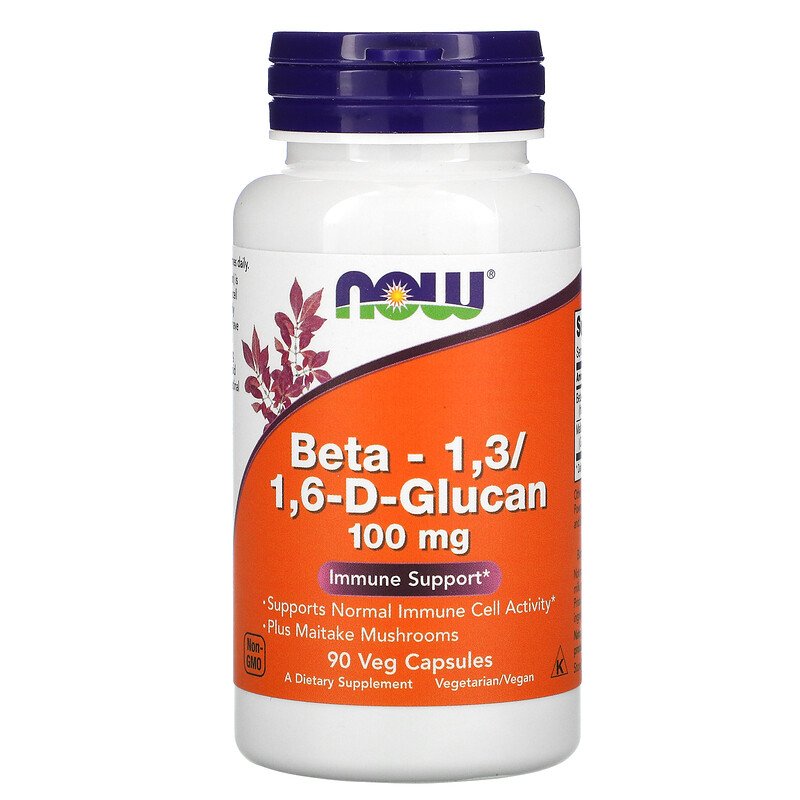 NOW Имунітет Beta-1,3/1,6-D-Glucan 100 mg 90 caps