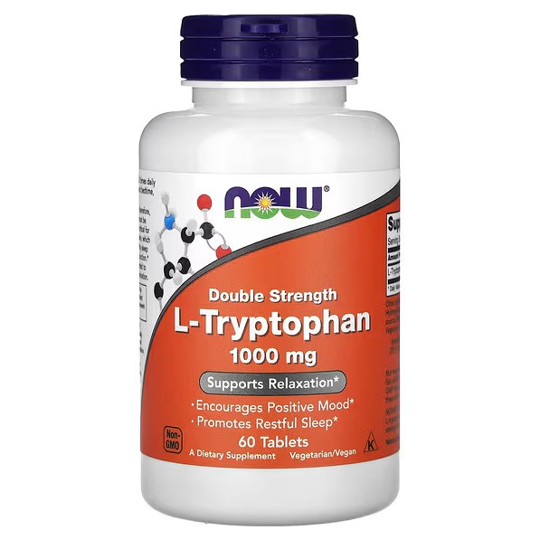 NOW L-Tryptophan 1000 mg 60 tab