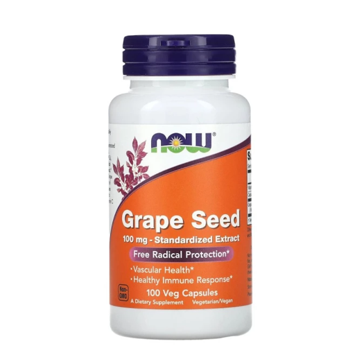 NOW Антиоксидант Grape Seed Extract 100 mg 100 caps
